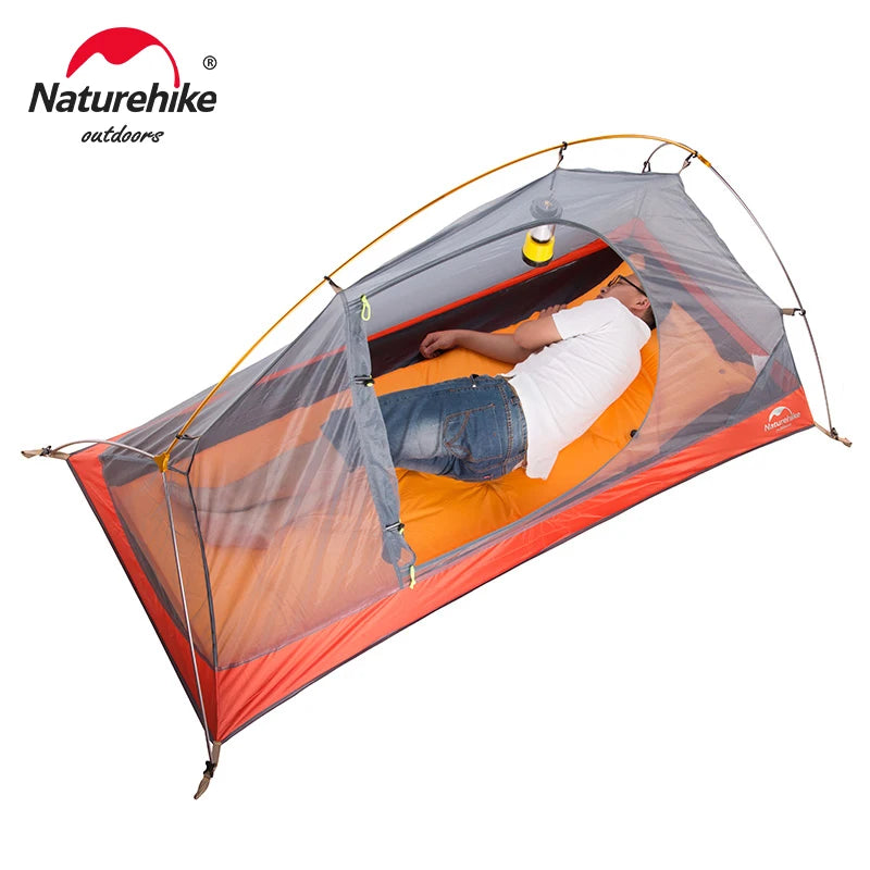 Cycling Tent Ultralight 20D Single Person Outdoor Camping Hiking Backpack Sun Shelter Portable Waterproof