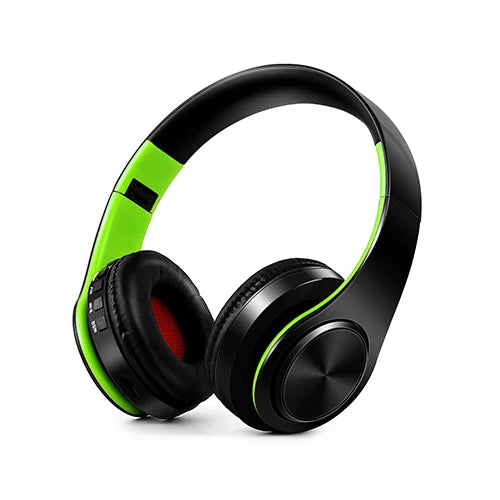 HIFI Stereo Earphones Bluetooth Headphone and Support SD Card with Mic