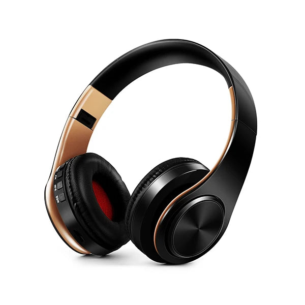 HIFI Stereo Earphones Bluetooth Headphone and Support SD Card with Mic