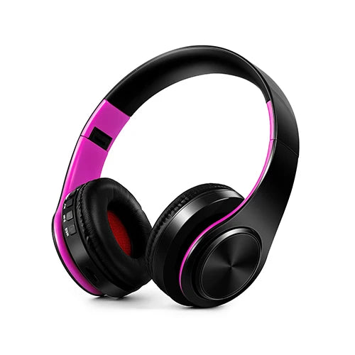 HIFI Stereo Earphones Bluetooth Headphone and Support SD Card with Mic