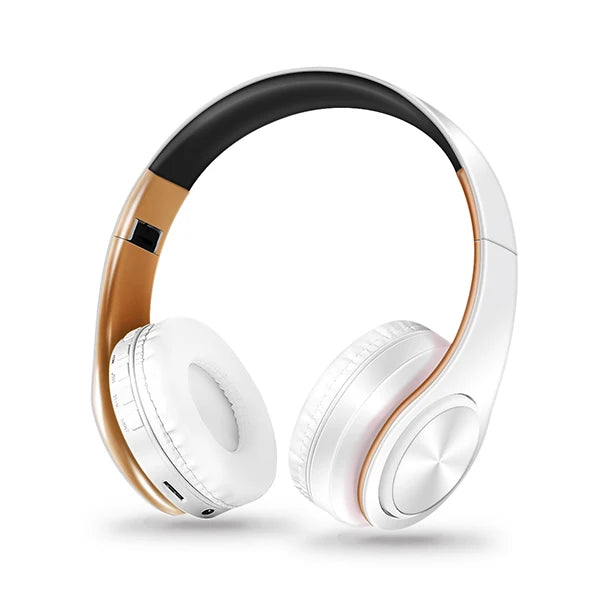 HIFI Stereo Earphones Bluetooth Headphone and Support SD Card with Mic