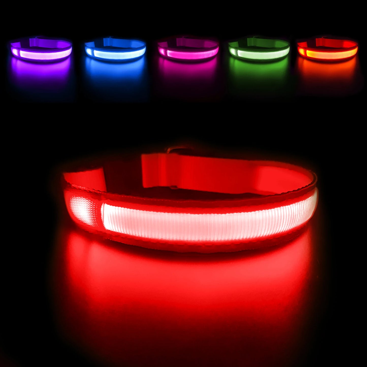 Dog Collar Luminous Pet Supplies Waterproof Safety Collars