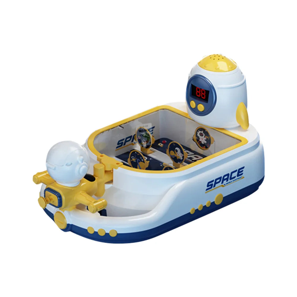 Pinball Machine Shooting Game Toy with Music Lights & Score Record Tabletop for Kids