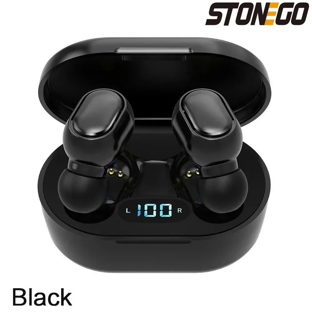 Bluetooth 5.0 Earbuds, Touch Control, Display, Noise-Cancelling