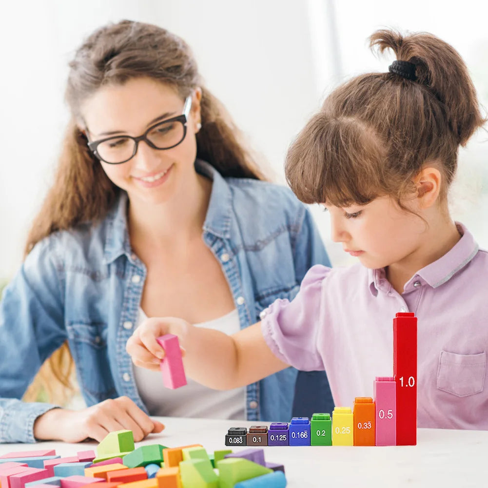 Math Learning Cube Child Kid Education Tile Toy