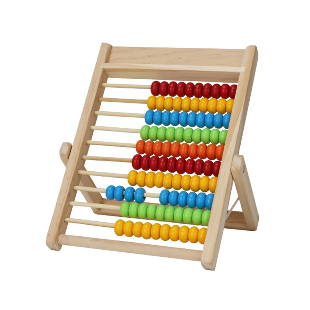 Early Education Calculation Board Practice Hand Eye Coordination Creative Abacus Tool Wooden