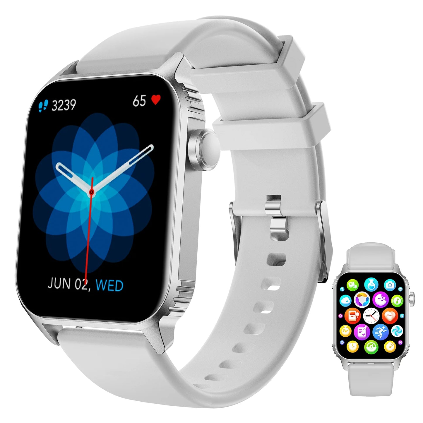 Smart Watch, 1.85"Smartwatch for Men Women (Answer/Make Call), Fitness Tracker with 100+ Sport Modes, Waterproof Watch.