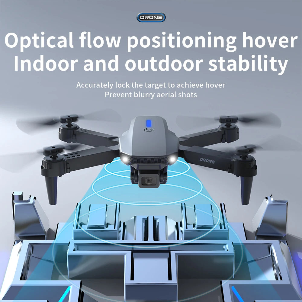 E88 Pro WIFI FPV Drone Wide Angle HD 4K Camera Height Hold RC Foldable Quadcopter