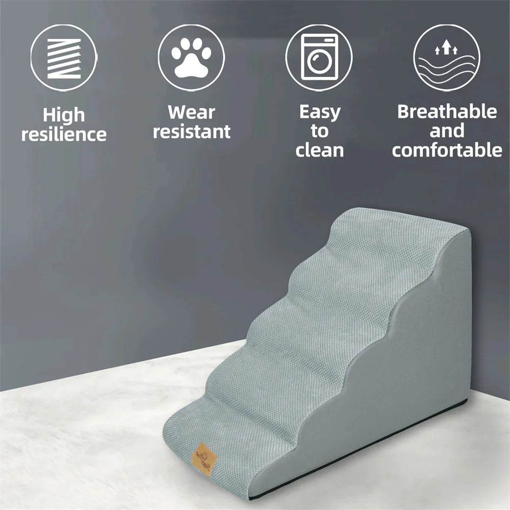 Dog Stairs 5 Steps for High Beds and Sofa