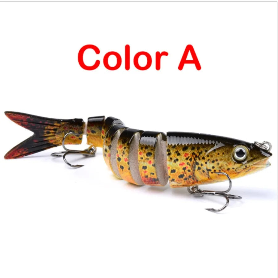 Multi Jointed Pike Fishing Lures Artificial Hard Bait