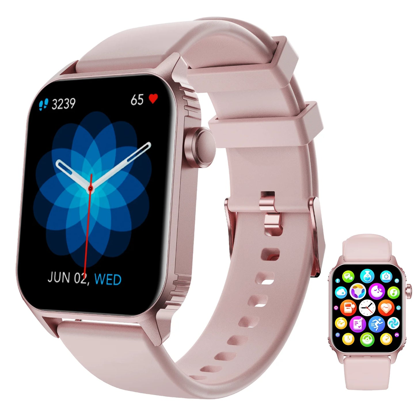 Smart Watch, 1.85"Smartwatch for Men Women (Answer/Make Call), Fitness Tracker with 100+ Sport Modes, Waterproof Watch.