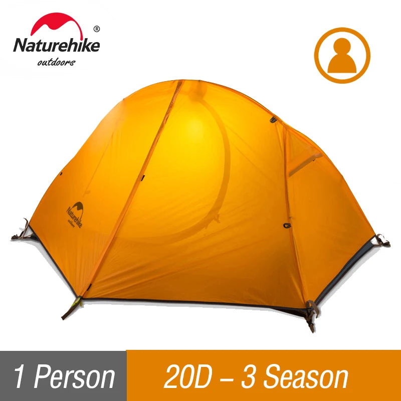 Cycling Tent Ultralight 20D Single Person Outdoor Camping Hiking Backpack Sun Shelter Portable Waterproof