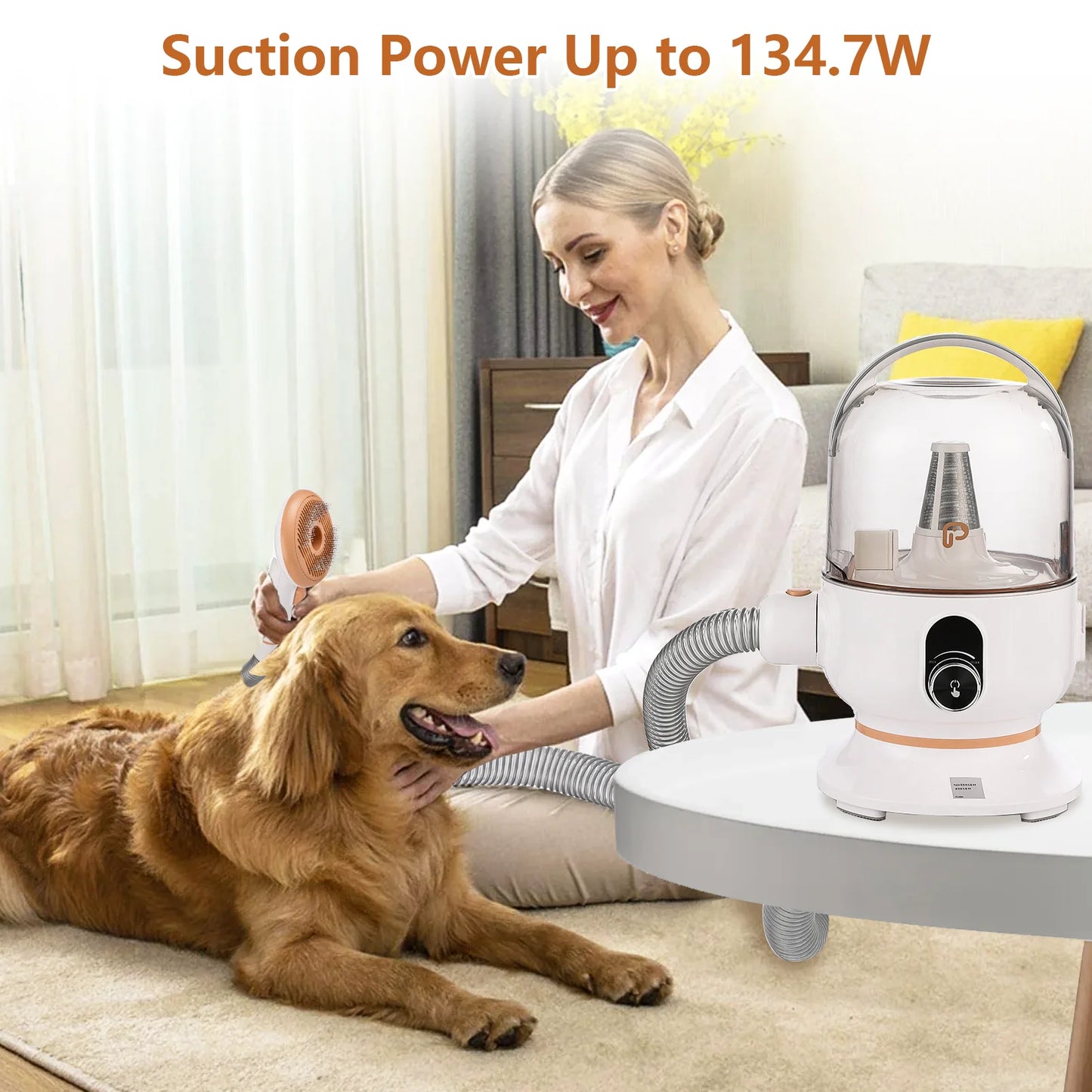 Pet Grooming Vacuum, Kit 2.0L Large Capacity