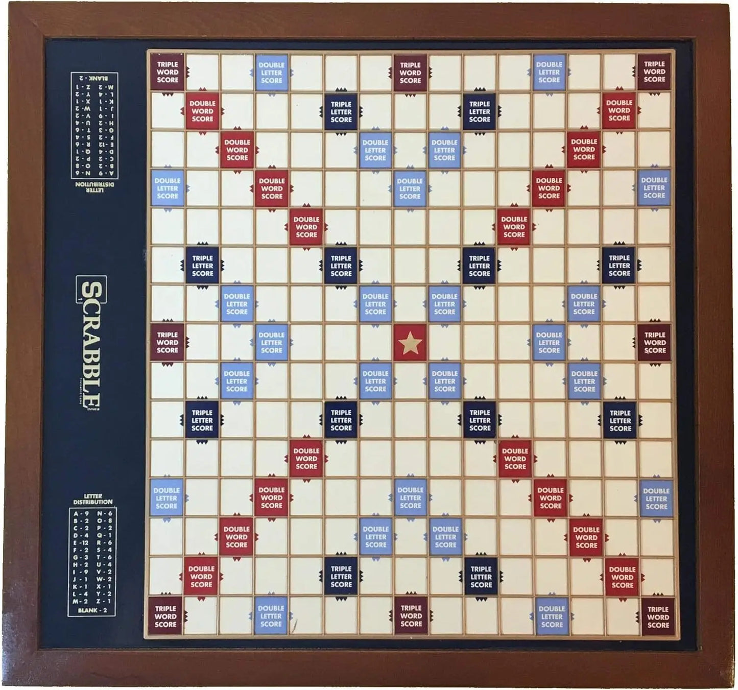 Scrabble Trophy Luxury Edition with Rotating Wooden Game Board