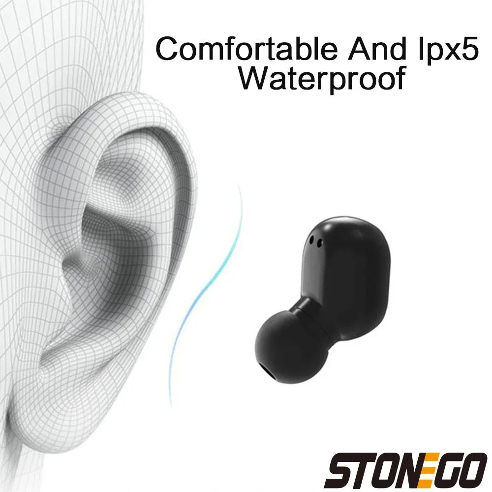 Bluetooth 5.0 Earbuds, Touch Control, Display, Noise-Cancelling