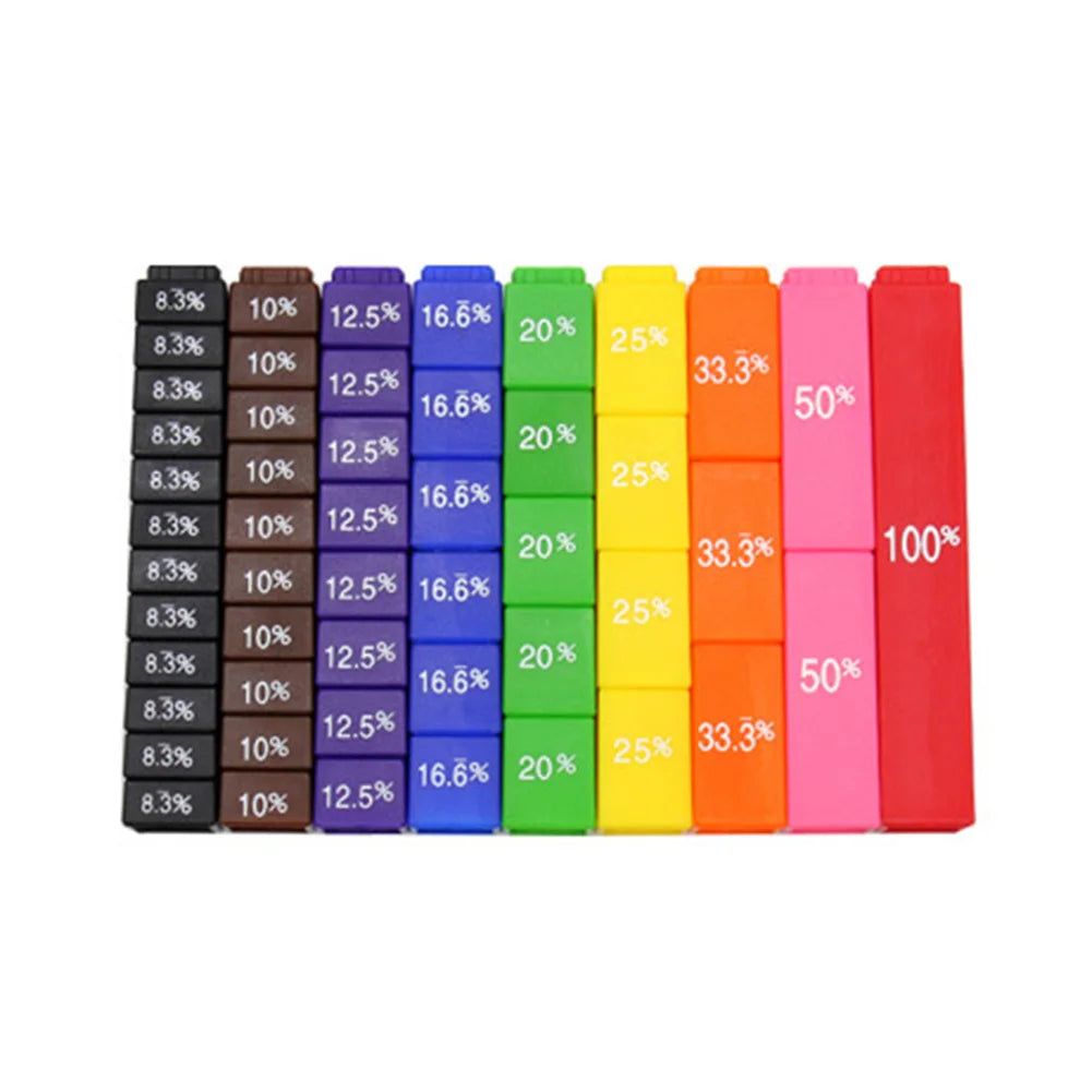 Math Learning Cube Child Kid Education Tile Toy