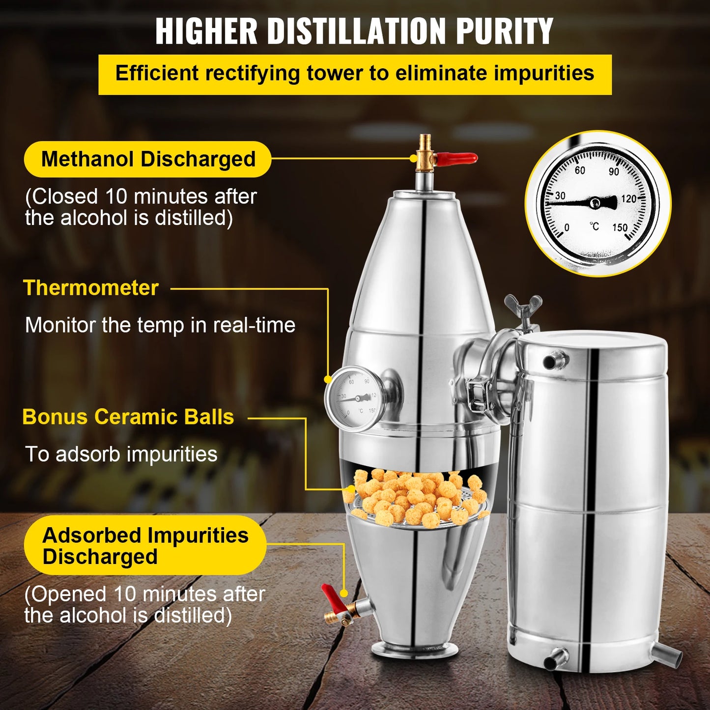 20L 30L 50L 70L Alcohol Distiller Machine Beer Brewing Equipment DIY Wine Moonshine Apparatus Dispenser Kit