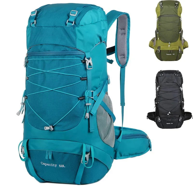 50L Travel Backpack Men/women Bags Waterproof Tactical Mesh Backpacks Hiking Traveling Camping