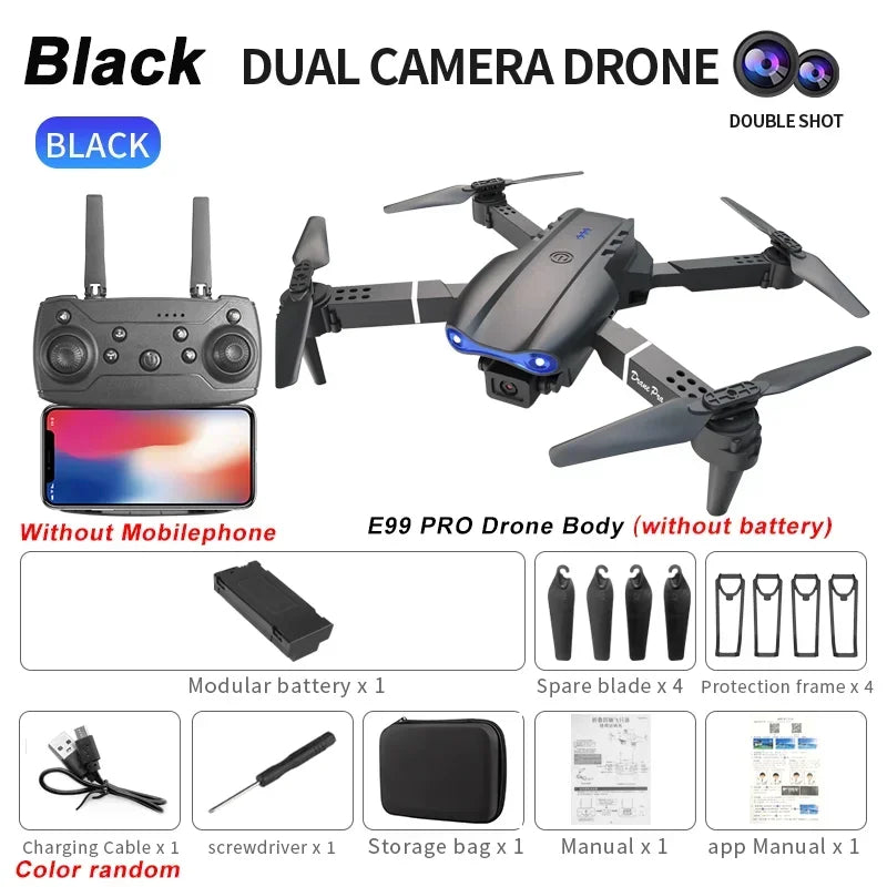 RC Drone 4K 1080P Wide Angle HD Camera Foldable Helicopter