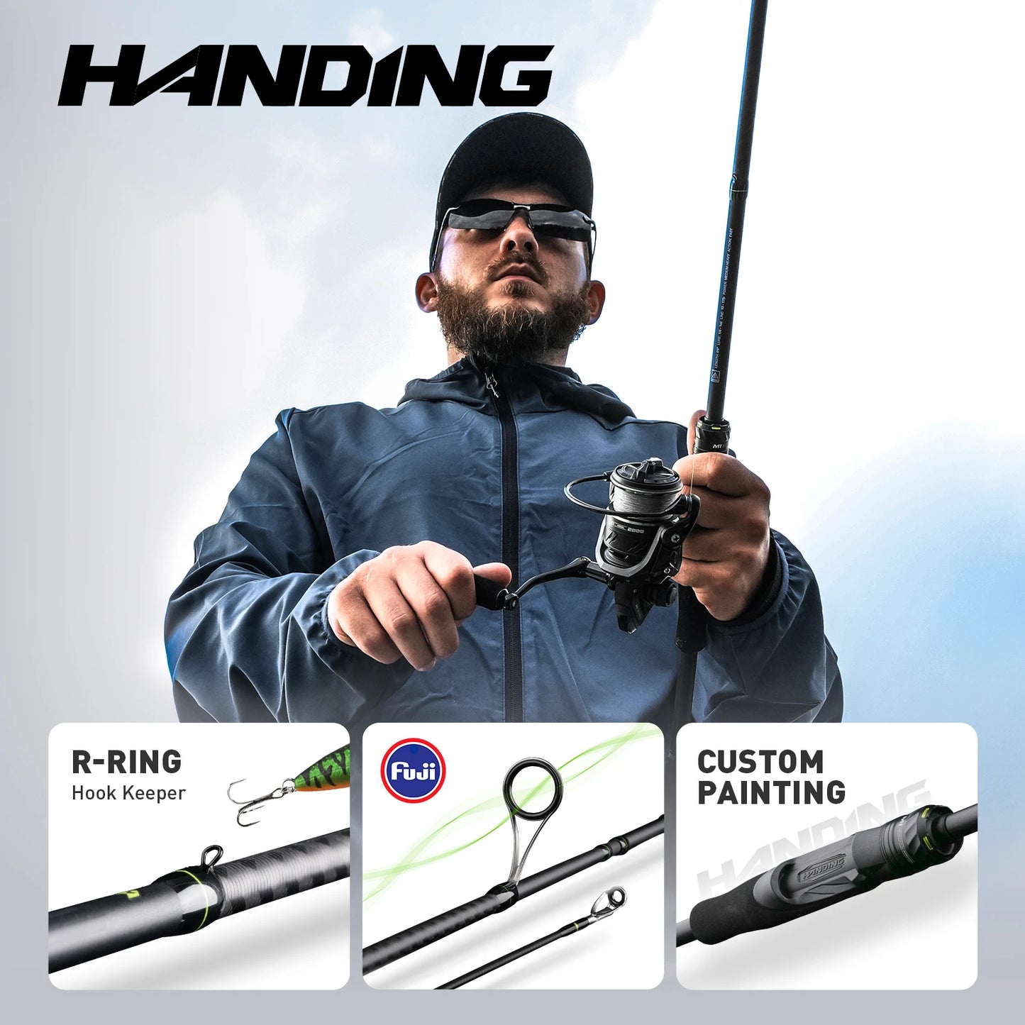 Bass Fishing Rods Fuji O+A Guide Rings 24Ton