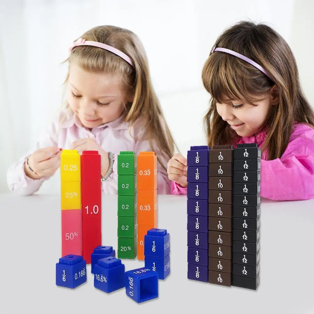Math Learning Cube Child Kid Education Tile Toy