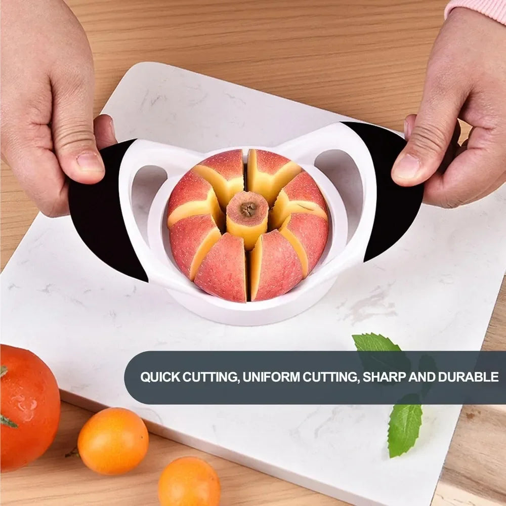 Stainless Steel Fruit Slicer, Watermelon Slicer, Fruit Knife, Apple Slicer, , Slicing Tools (fruit 8 Cut Plastic)