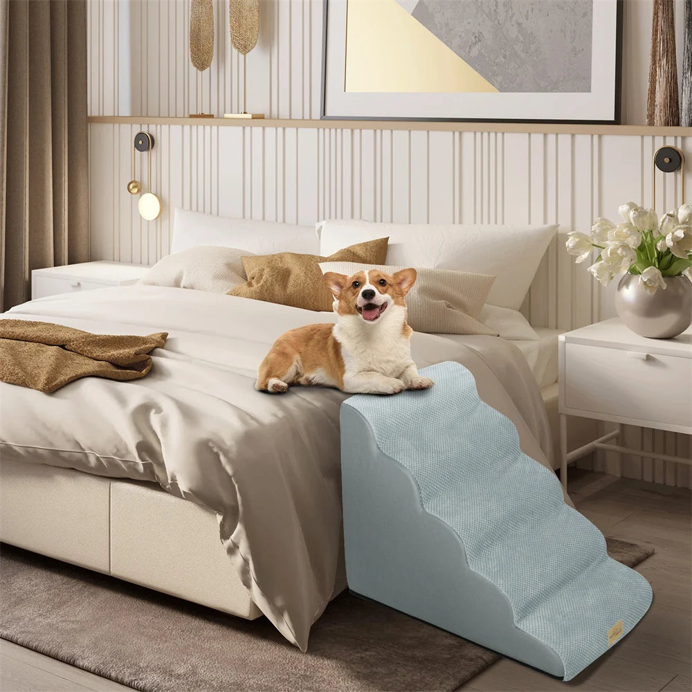 Dog Stairs 5 Steps for High Beds and Sofa