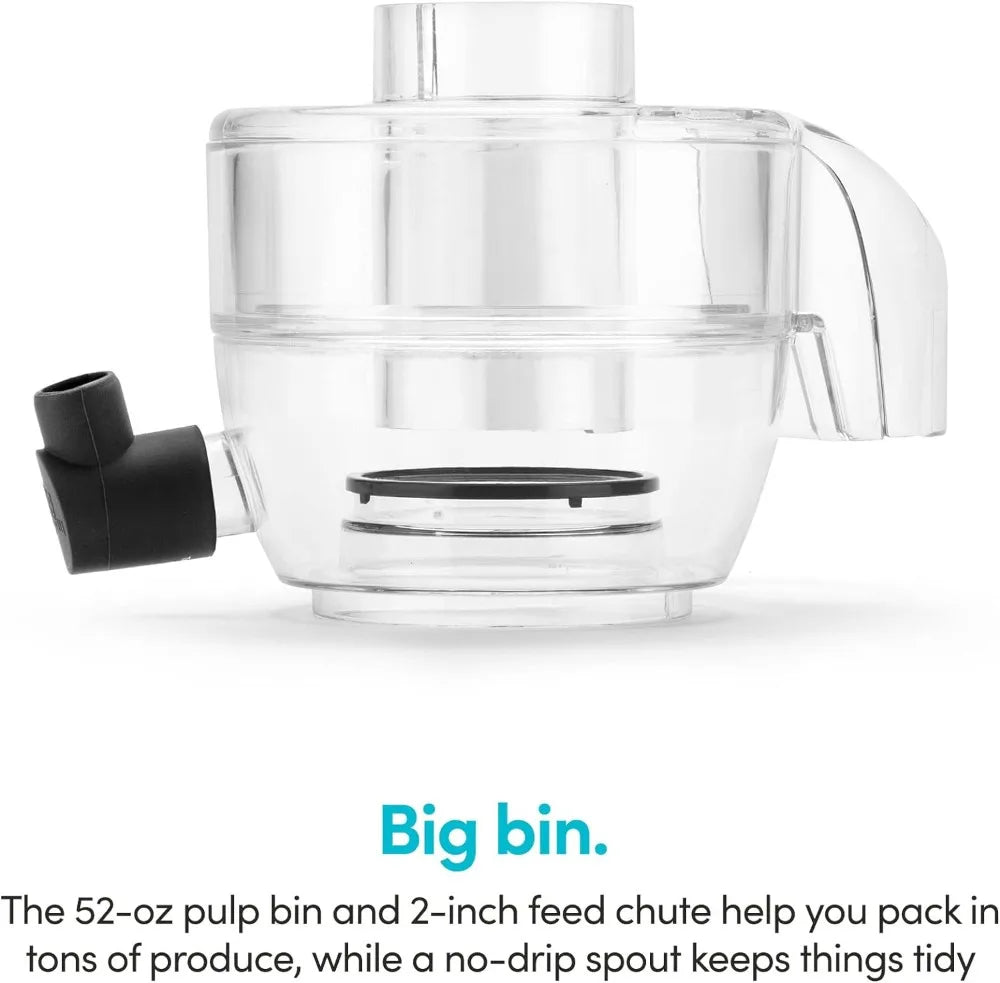 Mini Juicer with Cup, Black and Silver Kitchen Gadgets