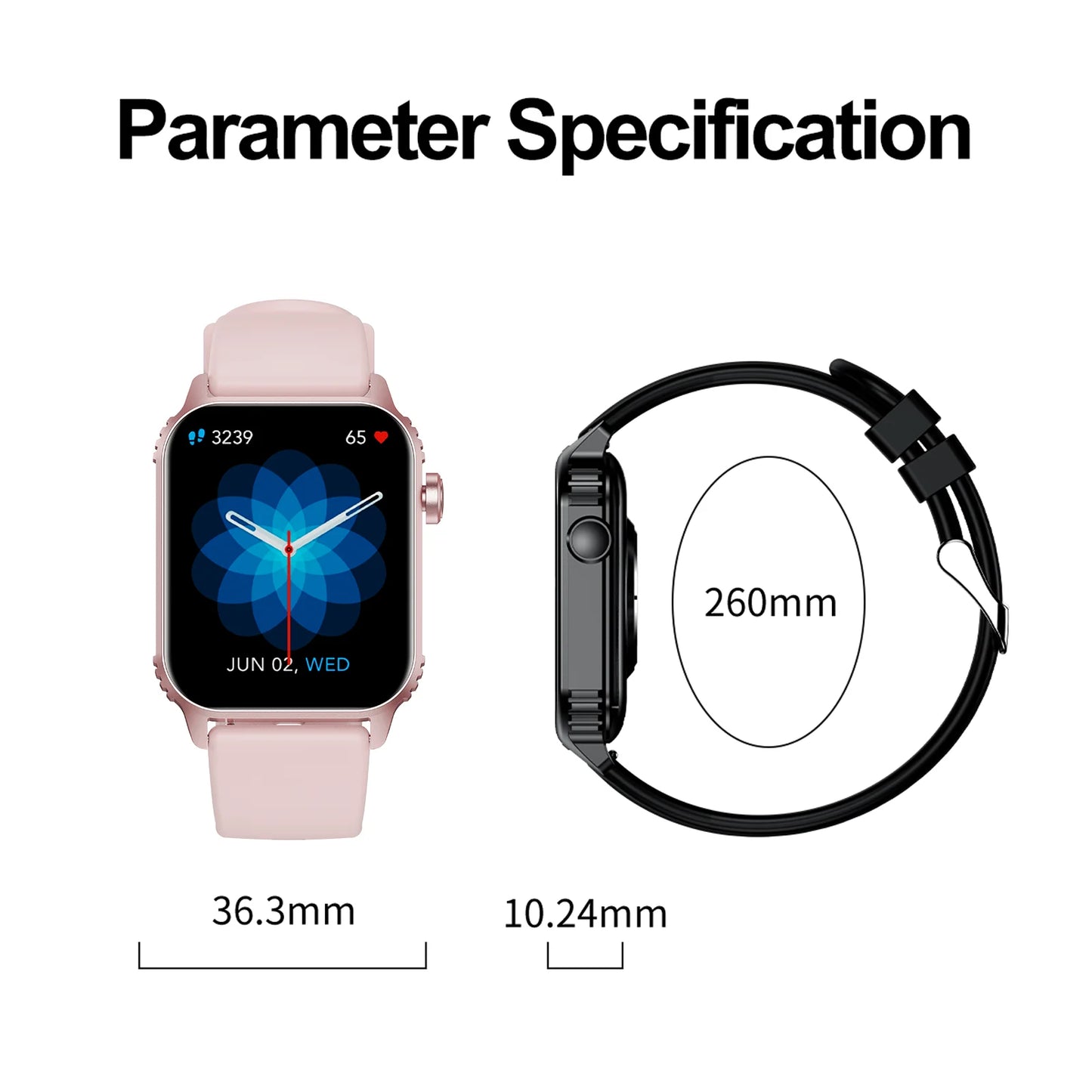 Smart Watch, 1.85"Smartwatch for Men Women (Answer/Make Call), Fitness Tracker with 100+ Sport Modes, Waterproof Watch.