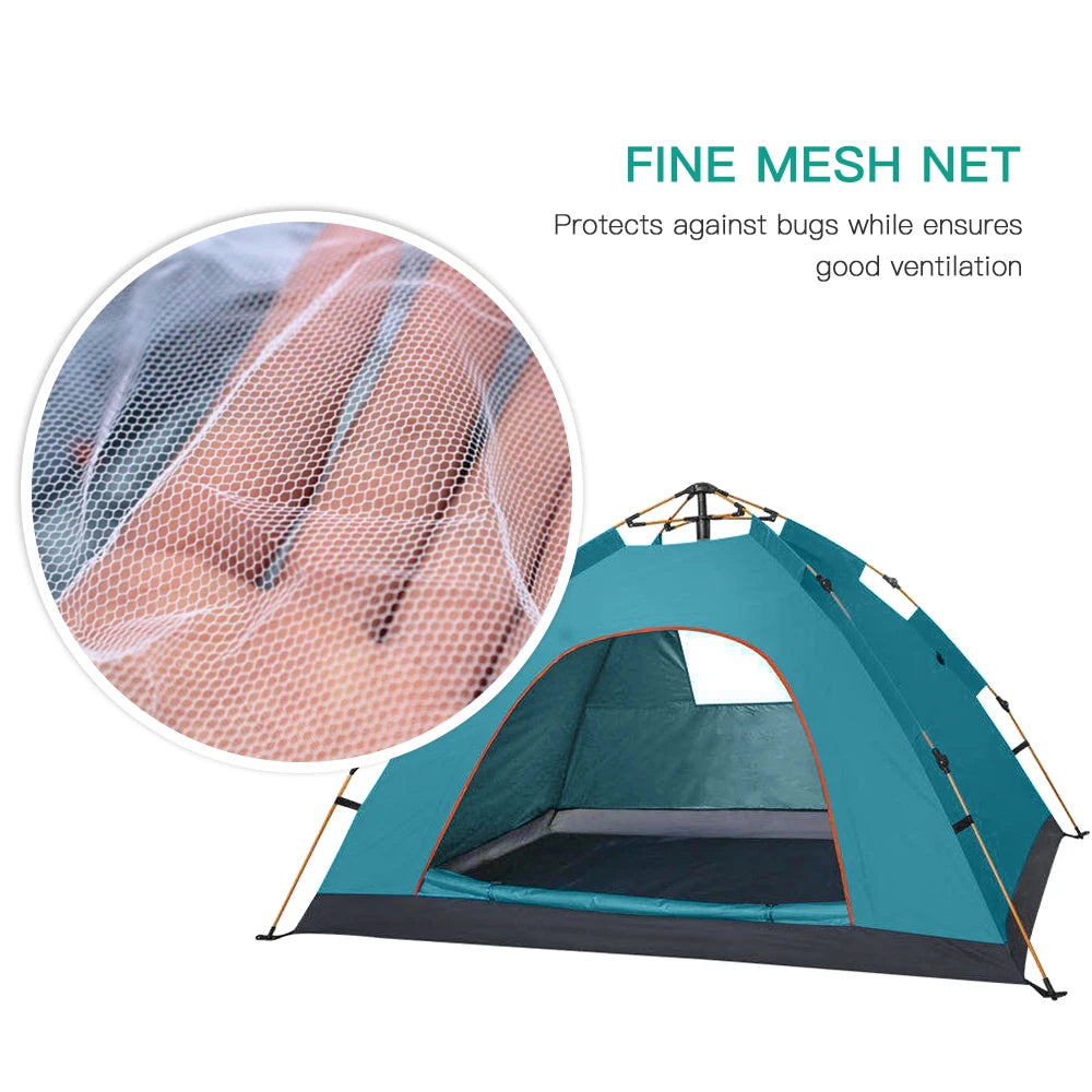 Outdoor Pop Up Tent Water-resistant Portable Instant Camping for 1-2 People