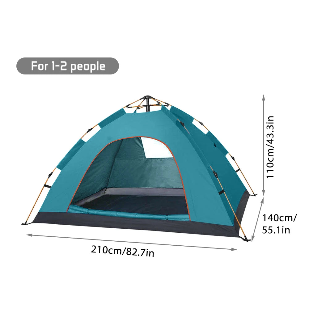 Outdoor Pop Up Tent Water-resistant Portable Instant Camping for 1-2 People