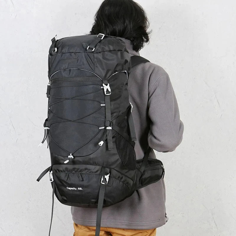 50L Travel Backpack Men/women Bags Waterproof Tactical Mesh Backpacks Hiking Traveling Camping