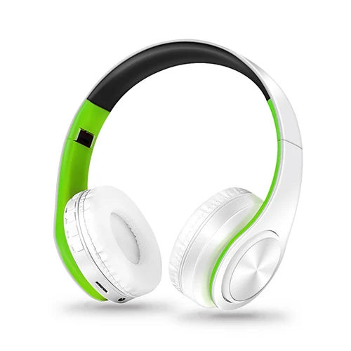 HIFI Stereo Earphones Bluetooth Headphone and Support SD Card with Mic