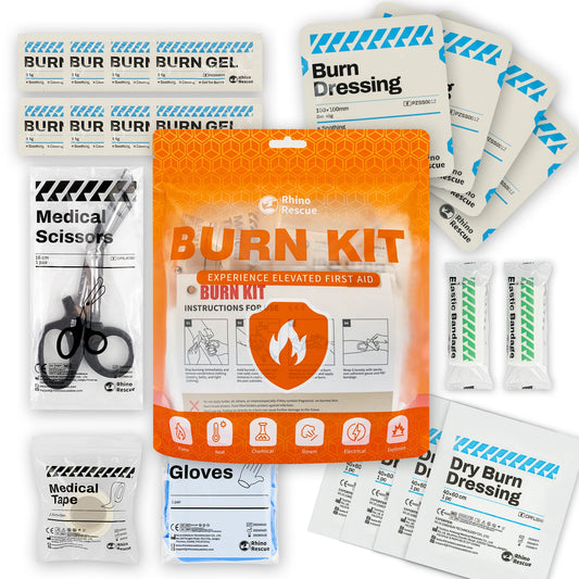 Burn Care Kit: Burn Dressings, Burn Gel Packets