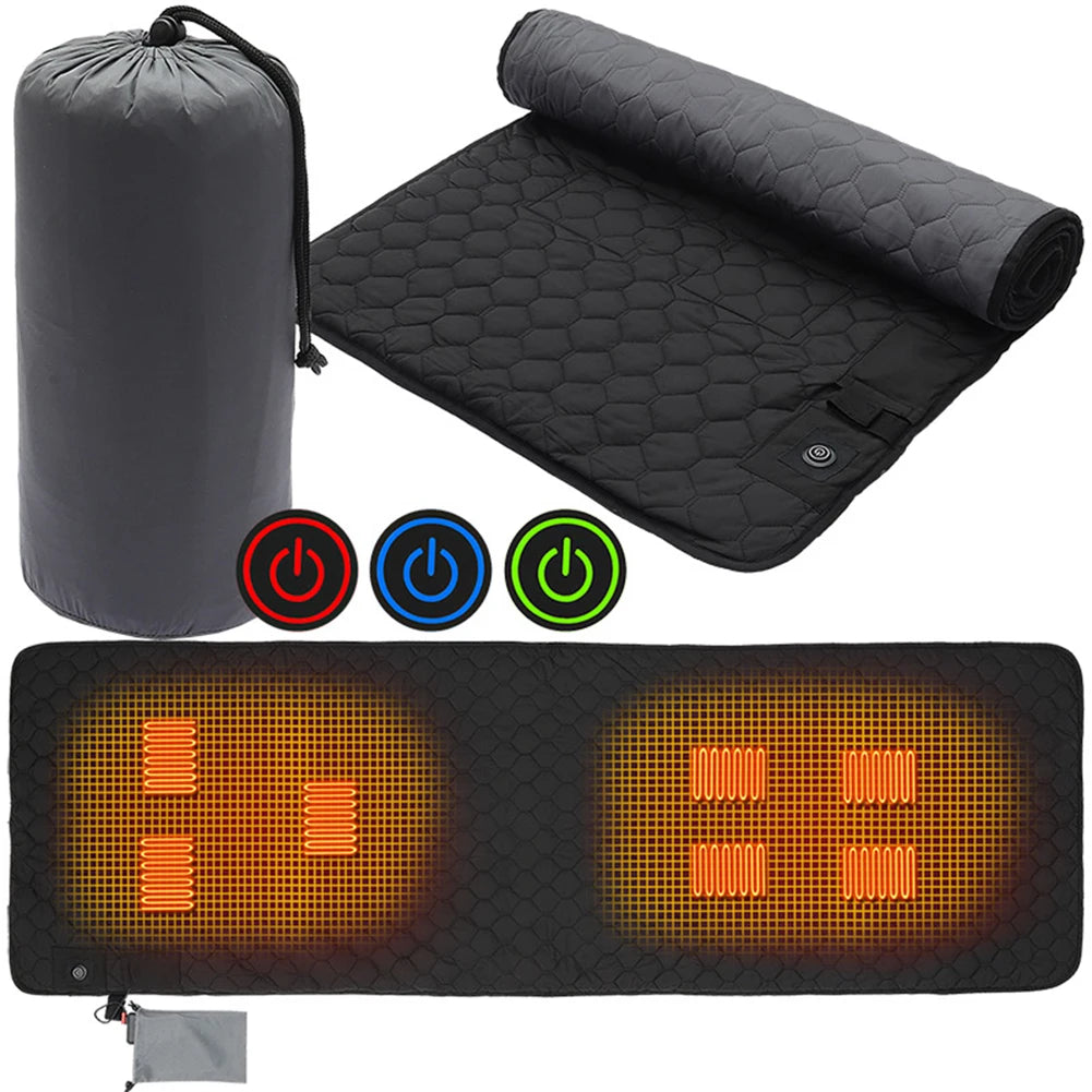 Winter Heating Mat USB Mat Camping  Warm Tent Sleeping Mat Foldable Sleeping Pad