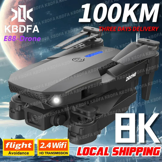 E88 Pro WIFI FPV Drone Wide Angle HD 4K Camera Height Hold RC Foldable Quadcopter