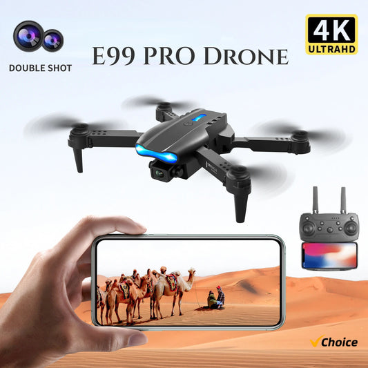 RC Drone 4K 1080P Wide Angle HD Camera Foldable Helicopter