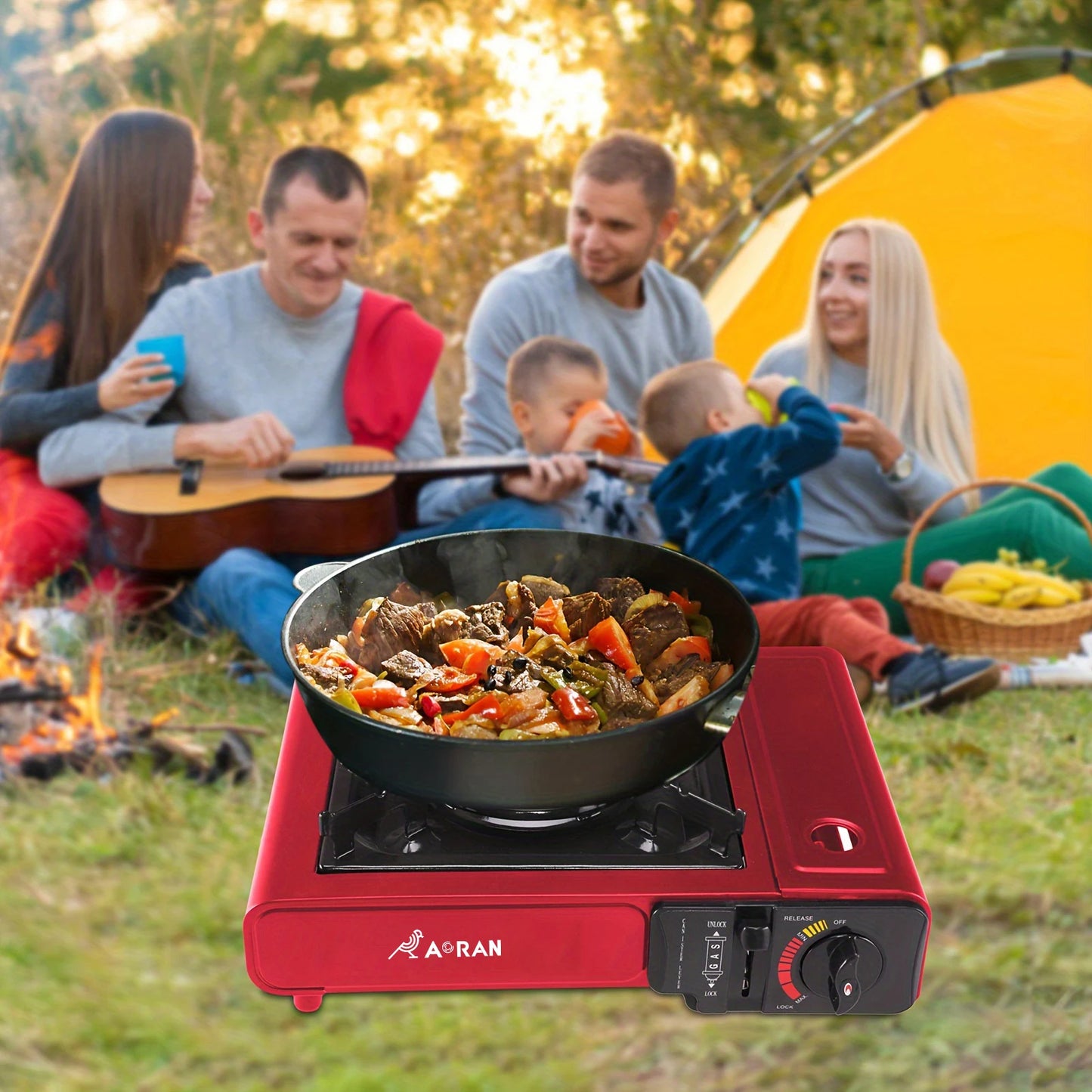 2900W High Power Portable Card Stove Outdoor Gas Stove Picnic Home Camping Equipment
