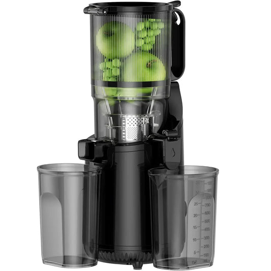 Cold Press Juicer,  Slow Masticating Machines with 5.3" Extra Large Feed Chute Fit Whole Fruits & Vegetables Easy Clean