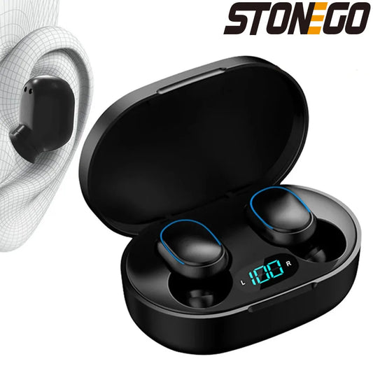 Bluetooth 5.0 Earbuds, Touch Control, Display,  Noise-Cancelling