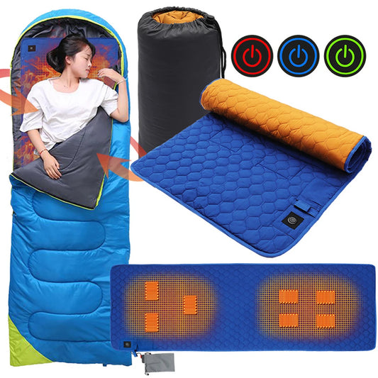 Winter Heating Mat USB Mat Camping  Warm Tent Sleeping Mat Foldable Sleeping Pad