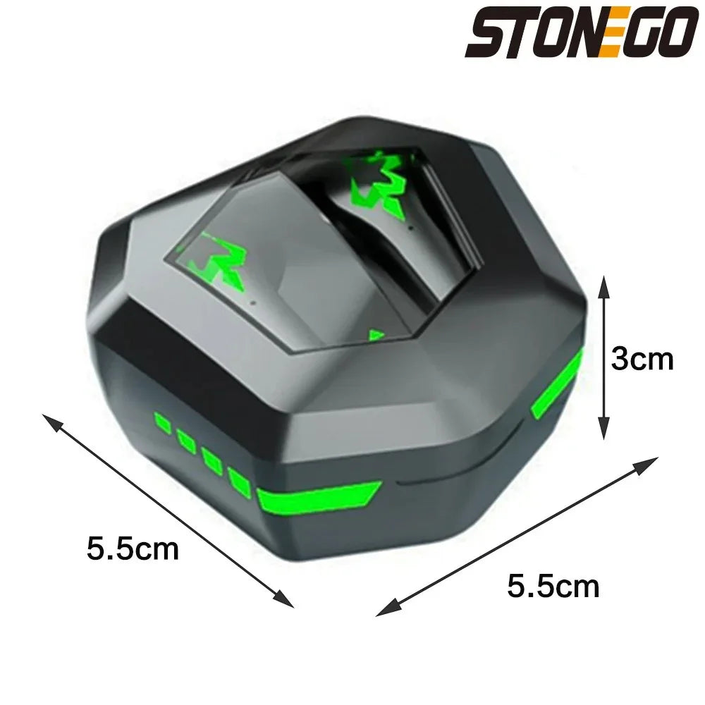 TWS Gaming Earbuds, Wireless 9D Stereo Surround Sound Earphones, Microphone