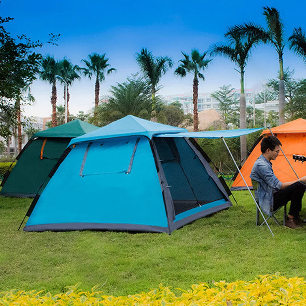 Outdoor Automatic Quick Open Tent Waterproof 3-4 Person Instant Setup